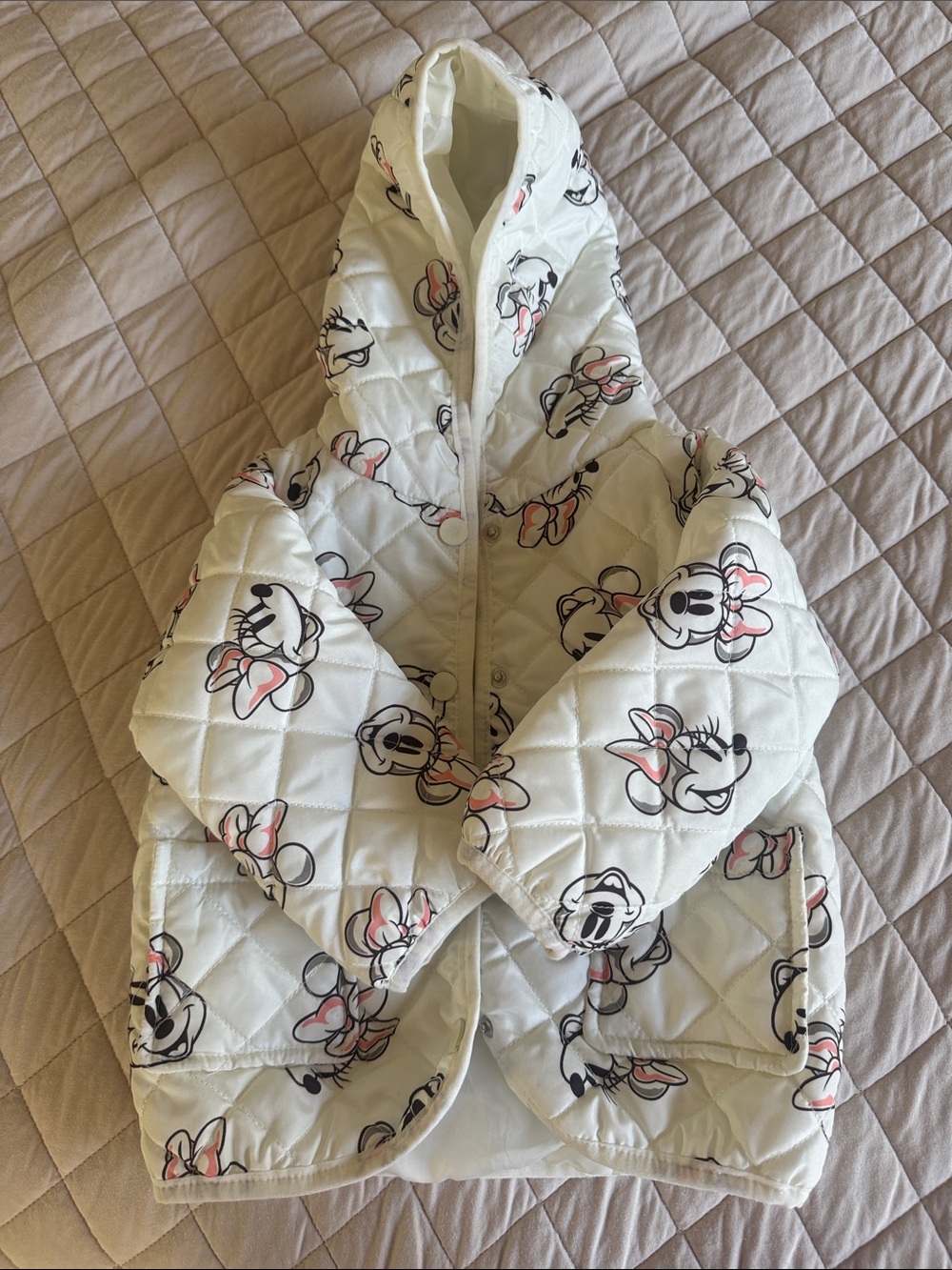 Disney Minnie White Puffer Jacket